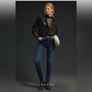 Agolde Nico High Rise Slim Straight Jeans Ovation Wash Size 28 NWT